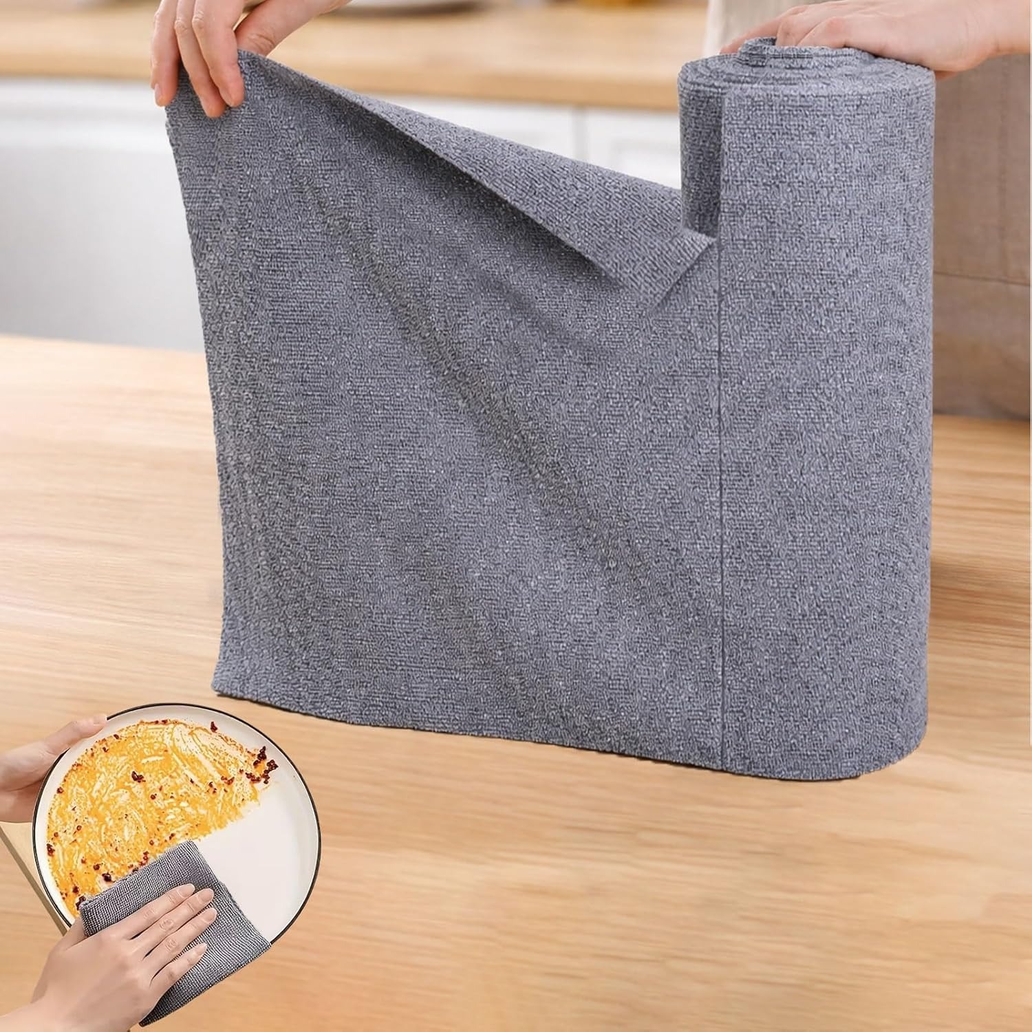 Commercial Kitchen Towels - 25x25cm Mikrofiber Bulaşık Havluları, 20'li Paket