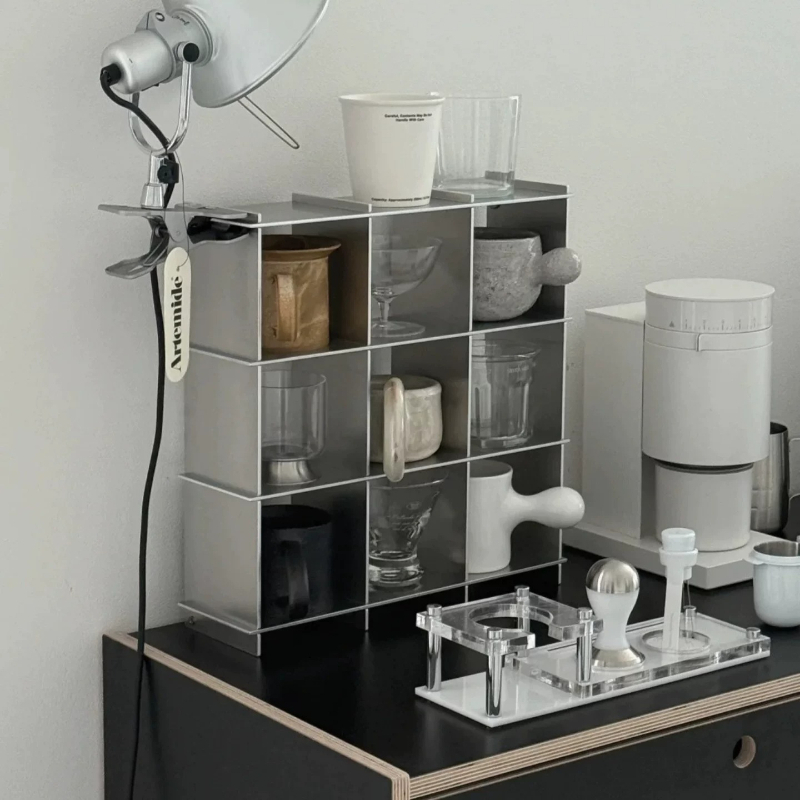 Commercial Kitchen Rack - Minimalist Alüminyum Alaşımlı Tezgah Üstü Kupa