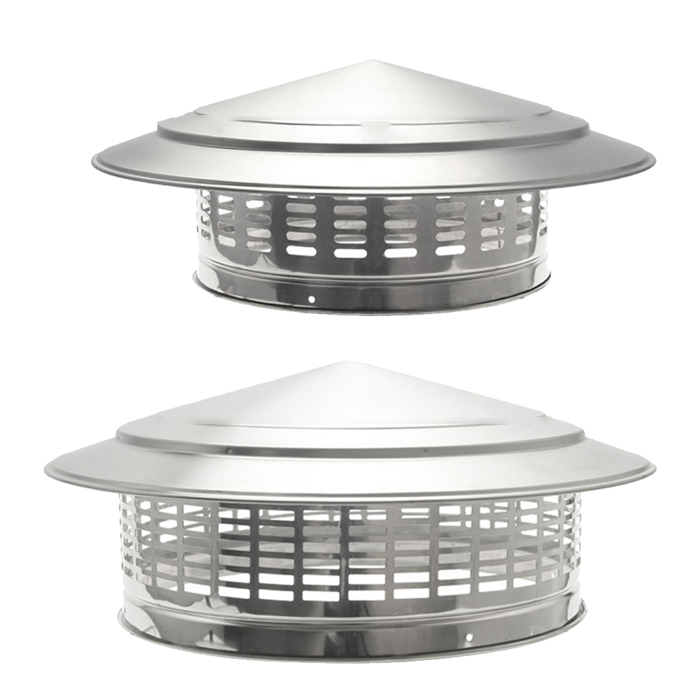 Commercial Exhaust Hood - 250mm Paslanmaz Çelik Baca Kapağı Dış