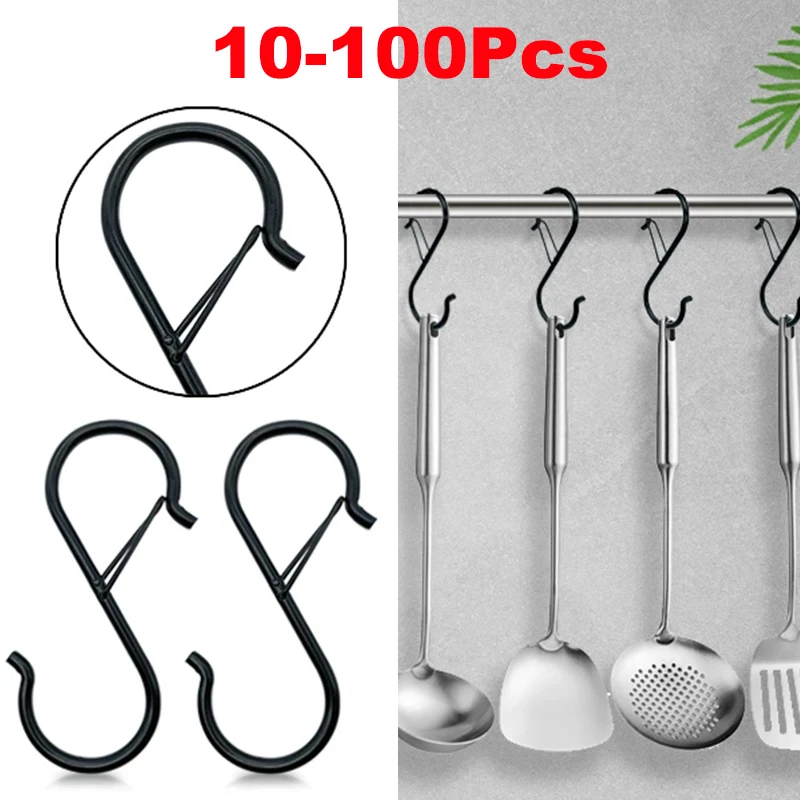 Commercial Kitchen Rack - 10/100 adet Metal asma kancaları S