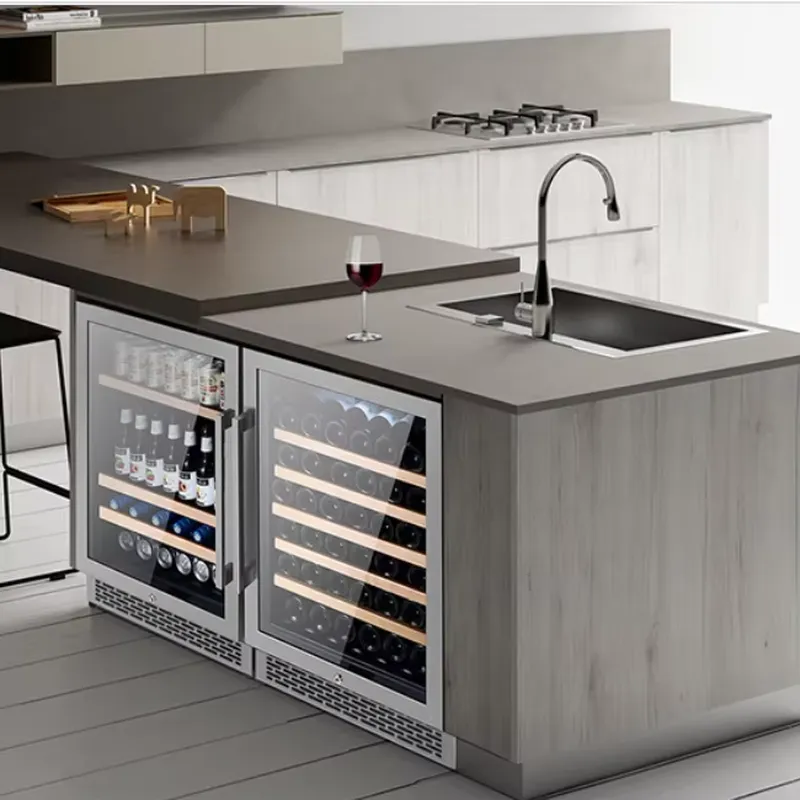 Commercial Kitchen Zones - 48 Şişelik Şarap Dolabı Çift Cam