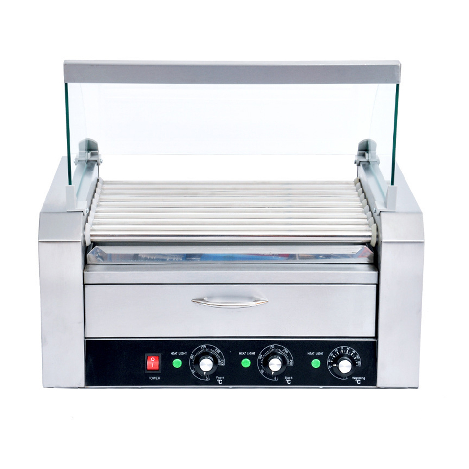 Hot Dog Roller Grill - HHD09A Sosisli Sandviç Izgara Makinesi Ticari