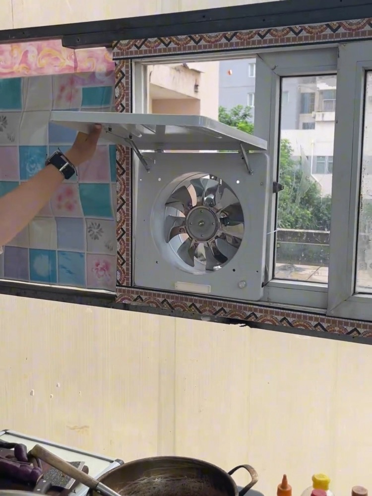 Commercial Exhaust Hood - 10 ''Flip-Top Ayarlanabilir Hız Yumruksuz Açık