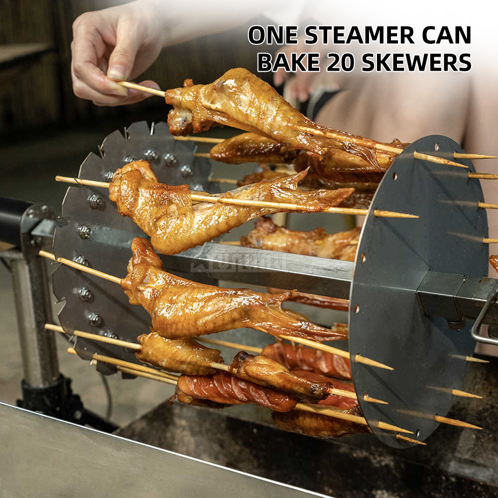 Hot Dog Roller Grill - Kendiliğinden Dönüşen Elektrikli Barbekü Izgarası Katlanabilir