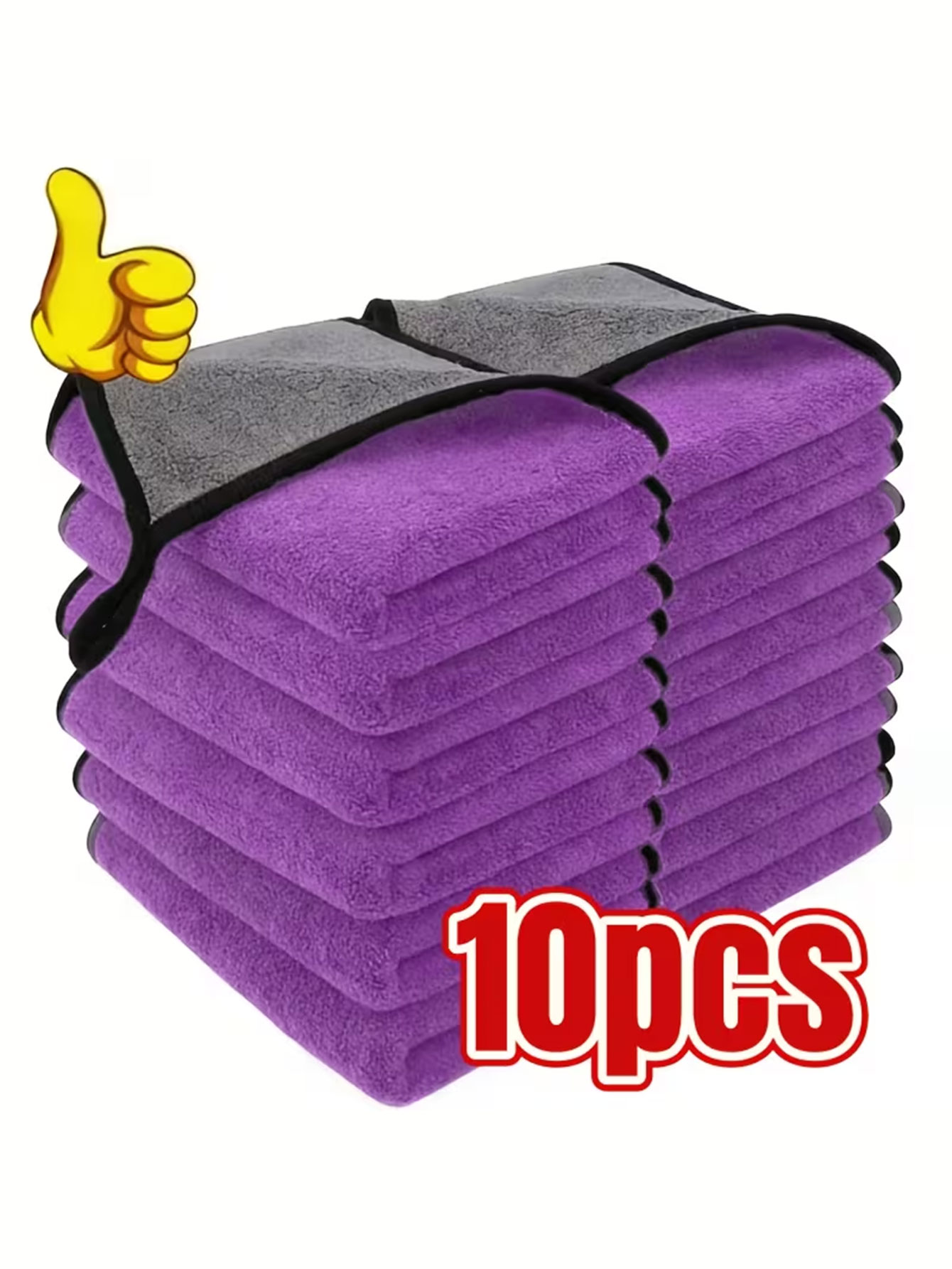 Commercial Kitchen Towels - 10'lu Paket Çift Taraflı Mercan Kadife