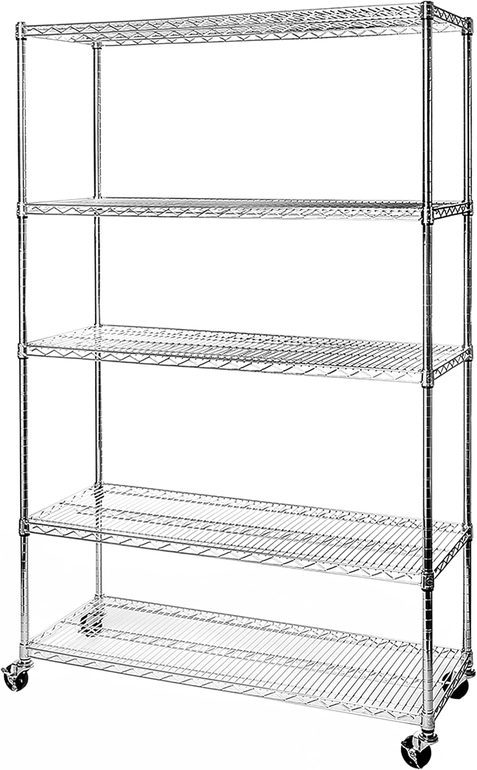 Commercial Kitchen Rack - Ticari Sınıf Beş Katlı Çelik Tel