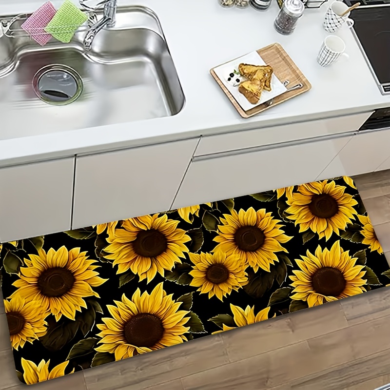 Commercial Kitchen Background - Cesur Sarı Ayçiçeği Siyah Arka Plan