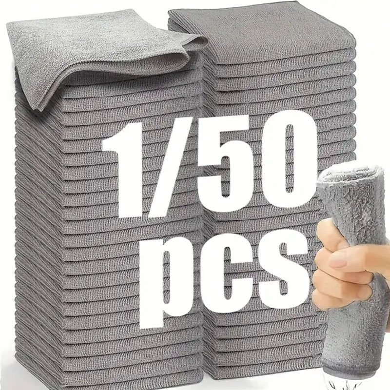 Commercial Kitchen Towels - 1/50 adet Mikrofiber Temizlik Bezi Emici