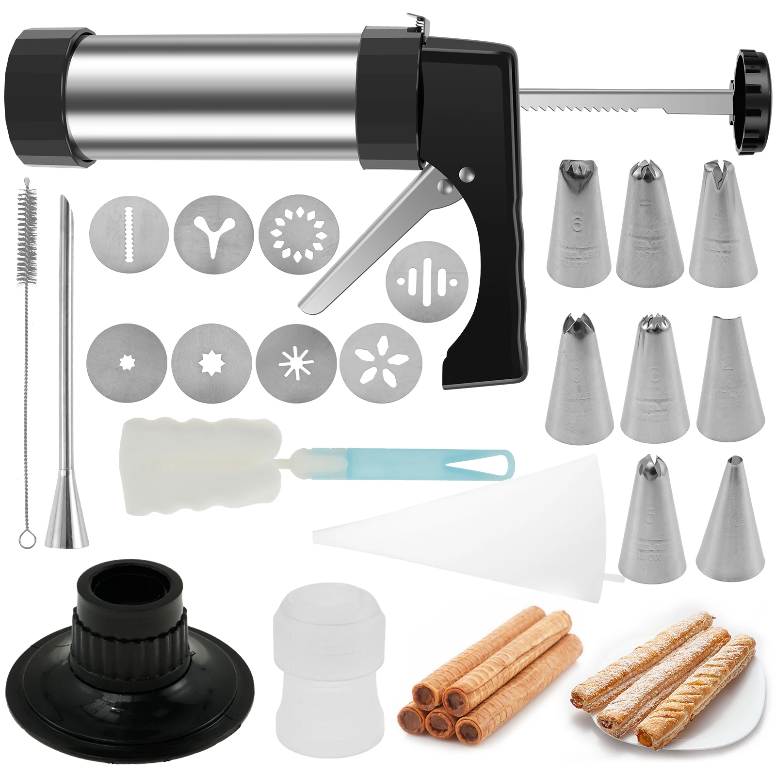 Donut Making Machine - Churro Yapımcısı Makinesi Paslanmaz Çelik Churro