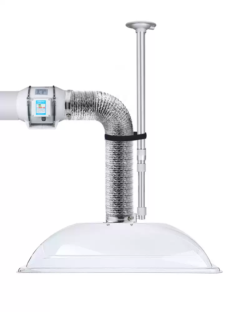 Commercial Exhaust Hood - Yuvarlak Başlıklı Moxa Duman Çekici Mobil