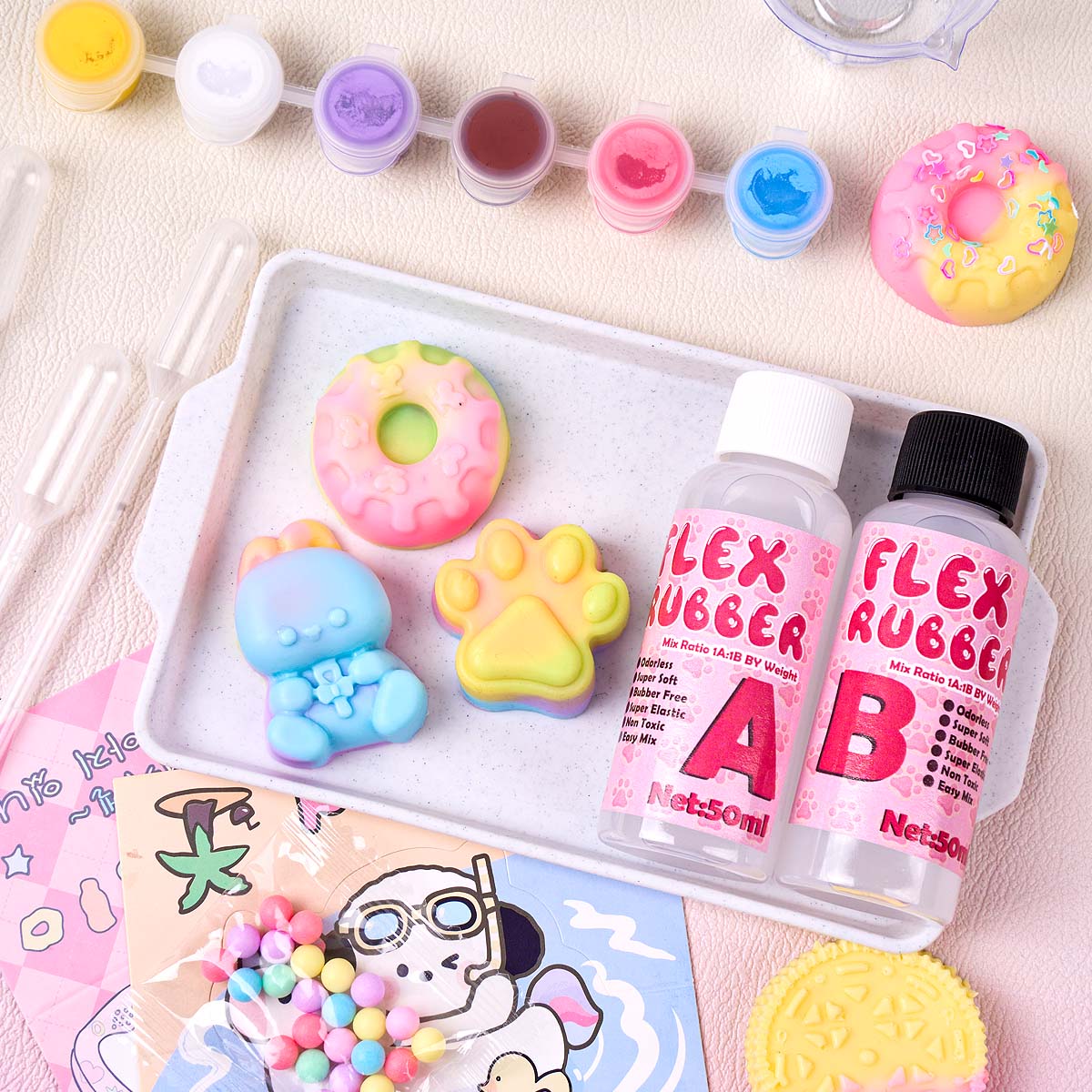 Taba Squishy Yapım Seti Esnek  - Donut Making Machine incelemesi ve fiyatı