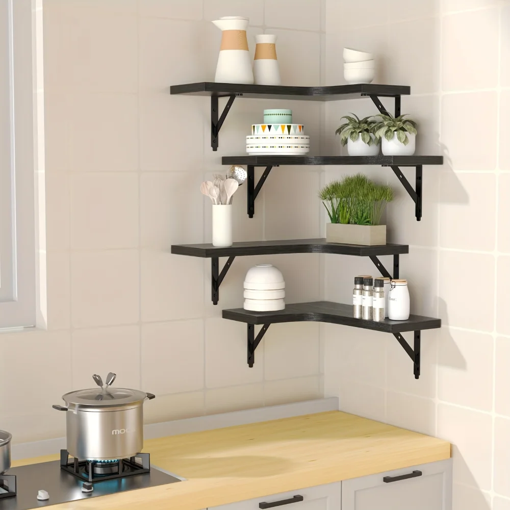 Doğal Ahşap Desenli Yüzer Rafl - Commercial Kitchen Rack incelemesi ve fiyatı