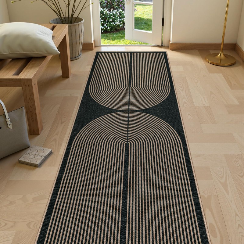 Art Deco Runner Halı Yeşil Ark - Commercial Kitchen Background incelemesi ve fiyatı