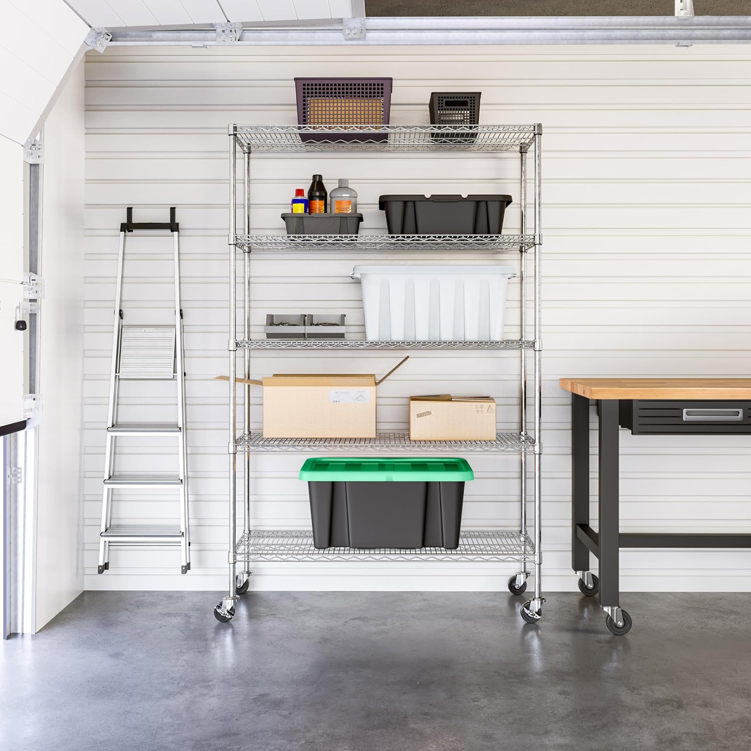 Ticari Sınıf Beş Katlı Çelik T - Commercial Kitchen Rack incelemesi ve fiyatı