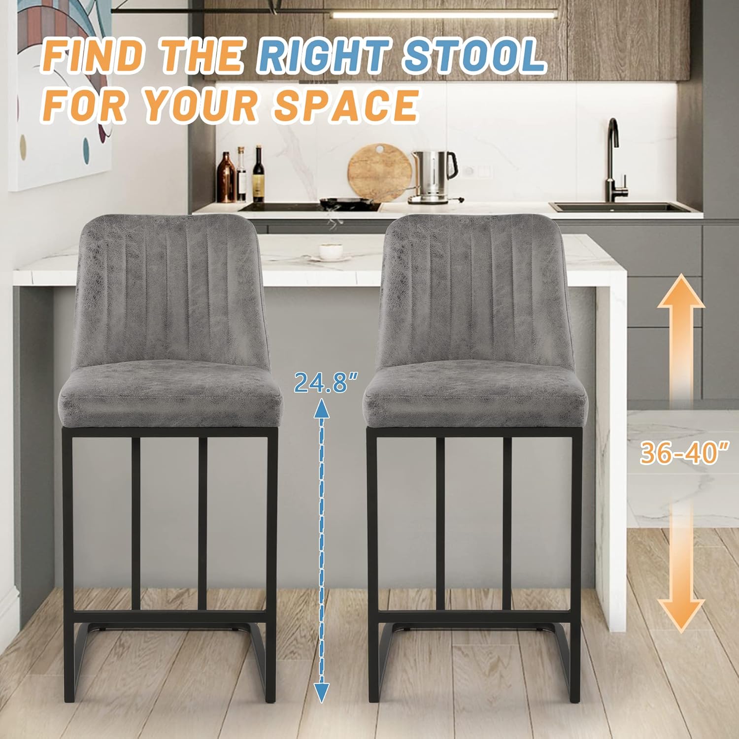 24,8 inç Bar Tabureleri 4'lü S - Commercial Kitchen Set incelemesi ve fiyatı