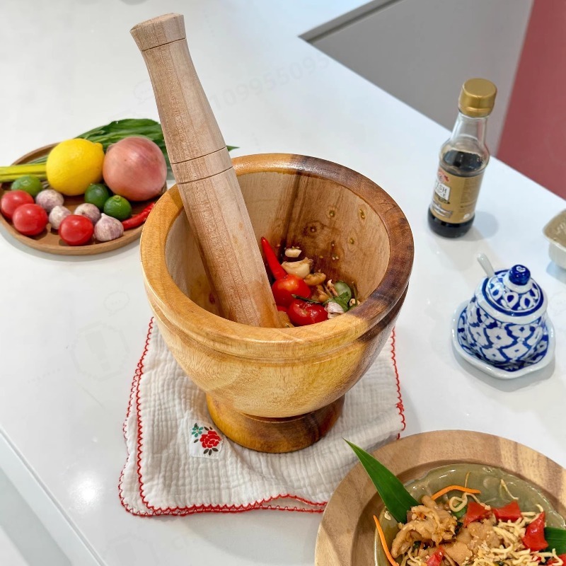 Doğal Akasya Ahşap Havanda ve  - Commercial Kitchen Set incelemesi ve fiyatı