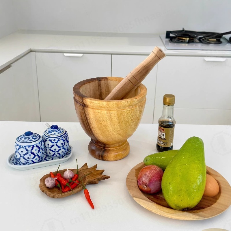 Doğal Akasya Ahşap Havanda ve  - Commercial Kitchen Set incelemesi ve fiyatı